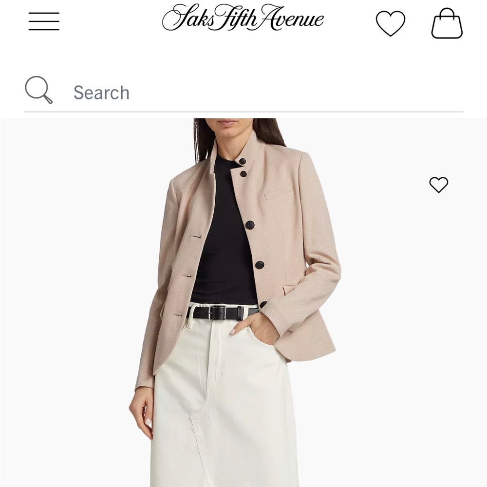 Iconic Rag & Bone -Cut for a tailored fit features a soft Taupe color -